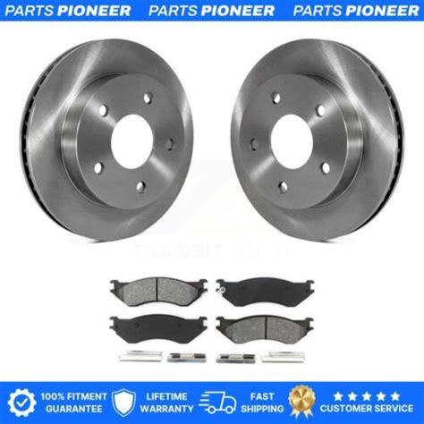 Front Disc Brake Rotors Semi Metallic Pad Kit For Dodge Ram