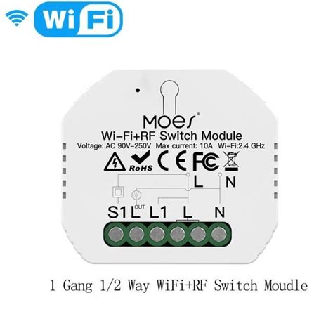 Tuya Mini Module Variateur de Lumière Intelligent avec Wifi de 1 2