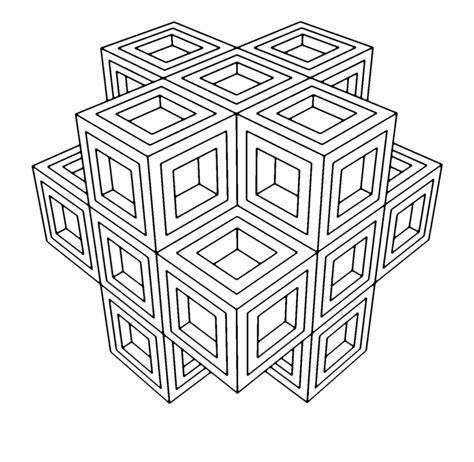 Simple Square Geometric Coloring Page - Free Printable Coloring Pages ...