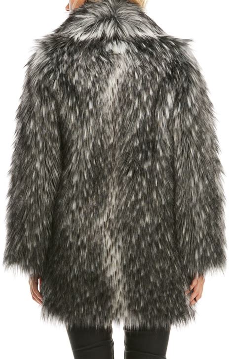 Donna Salyers Fabulous Furs Shawl Collar Faux Fur Coat Nordstrom