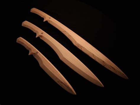 Redtail Series Dagger Machete And Sword Wooden Training Swords