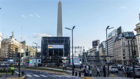 Marcha Del Millón Está Listo El Escenario De Macri Para El Acto En La