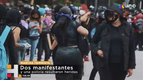 Así Transcurrió La Marcha Feminista De Este Domingo 16 De Agosto Youtube