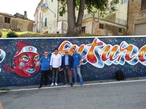 Lo Dico Con Un Murales A Collecorvino Concluse Le Opere Di Urban