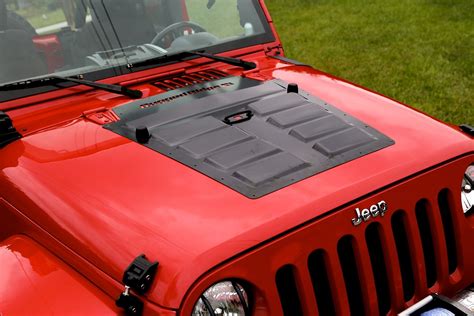 Rugged Ridge 17759 10 Hood Louver Vent In Black For 07 18 Jeep Wrangler Jk Quadratec