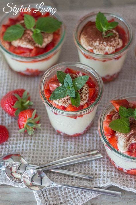 Crema Di Fragola Mascarponecreme Mit Erdbeeren Stylish Living Mascarponecreme Mit