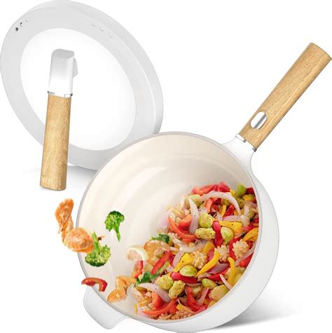 Audecook L Electric Multi Cooker Large Capacity Electric Hot Pot Ceramic Non Stick Frying Pan