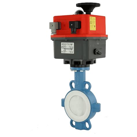 PTFE Butterfly Valves DN 200 PN10 Electric