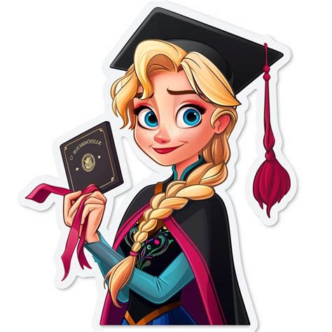 Elsa Graduation Png Graduation Png Elsa Png Happy Graduation Cap And