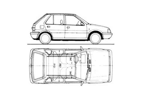 Download drawing Nissan Micra K10 5 door Hatchback 1990 in ai pdf png ...