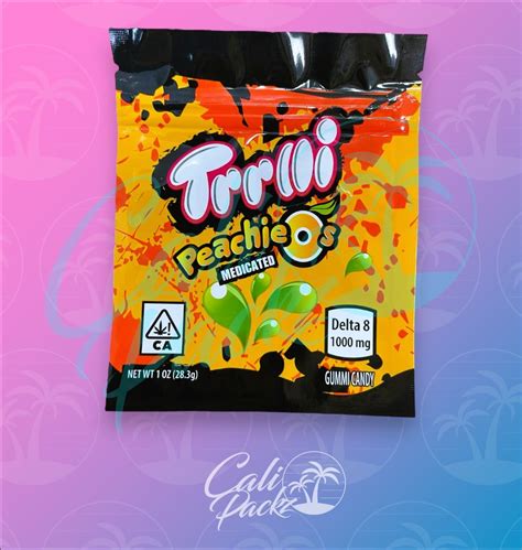 Trolli Peachie O S 1000mg Cali Pack Mylar Bag CaliPackz