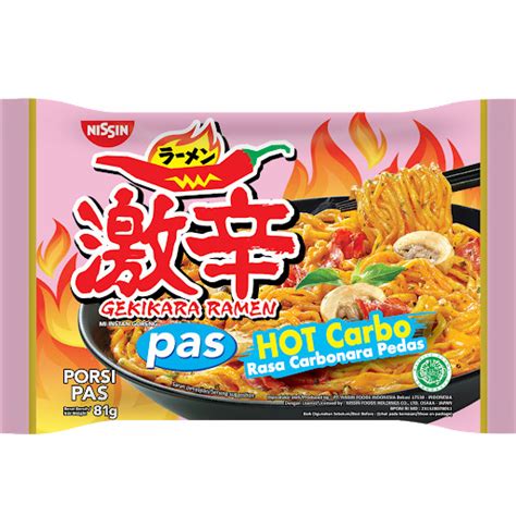 Jual Nissin Gekikara Ramen Hot Carbo Rasa Carbonara Pedas Gram