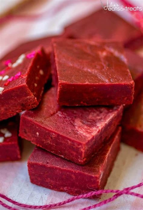 Red Velvet Fudge Recipe Julies Eats And Treats