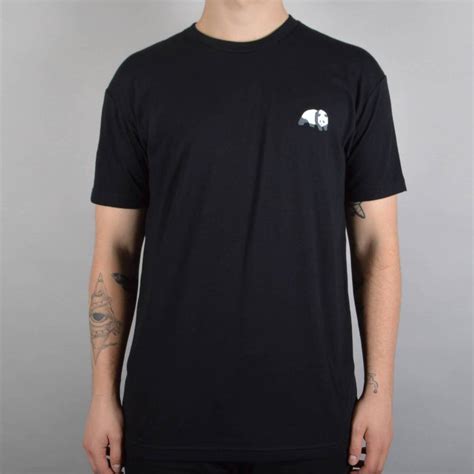 Enjoi Skateboards Small Panda Logo Skate T Shirt Black Skate Clothing From Native Skate Store Uk