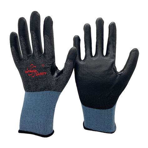 Srsafety 18 Gauge Cut Resistant A4d Pu Coated Gloves Thumb Reinforce