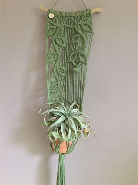 Macrame Wall Hanging Planter Indoor Plant Holder Boho Plant Etsy Uk