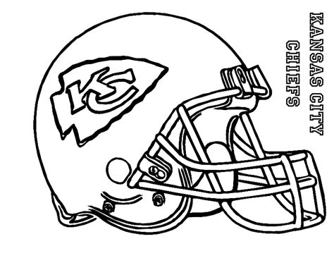 Nfl Football Coloring Pages Helmets