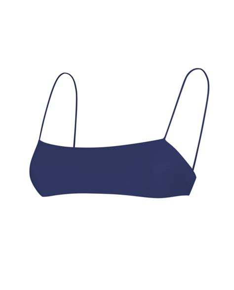 Navy Blue Minimal Bikini Minimal Crop Ark Swimwear
