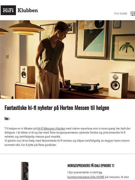 Hi Fi Klubben Fantastiske Hi Fi Nyheter P Horten Messen Til Helgen