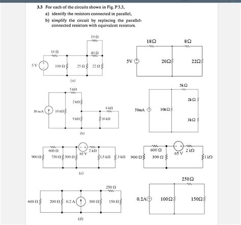 Solved 33 For Each Of The Circuits Shown In Fig P33 A