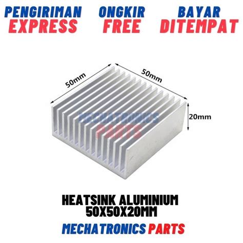 Jual Heatsink Aluminium X X Mm Heat Sink Cooling Sirip Pendingin