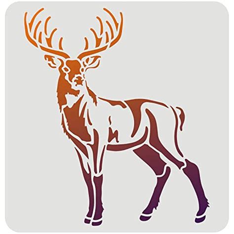 Deer Drawing Painting Stencils Templates Plastic Elk Stencils