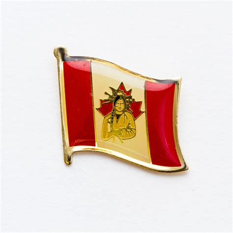 Canada W Indian Lapel Pin Flag Matrix