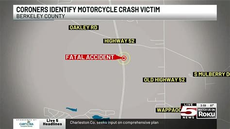 Video Coroner Identifies Motorcyclist Killed In Berkeley County Crash