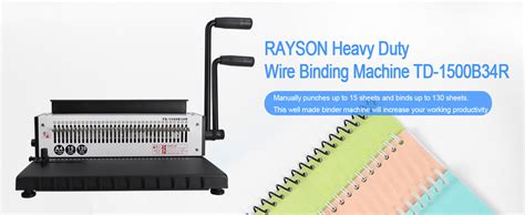 Amazon.com: Rayson TD-1500B34R - Máquina de encuadernación con agujeros ...