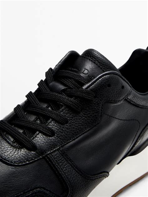 Massimo Dutti Worldwide Sneakers Black Black Trainers White Trainers