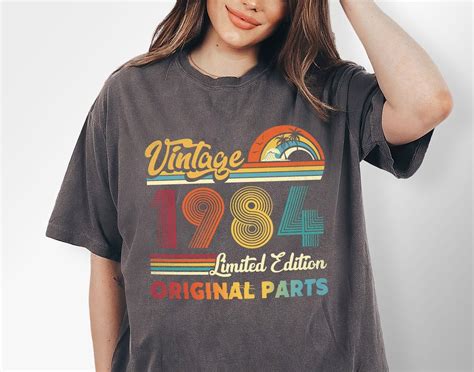 40th Birthday Shirt Vintage 1984 Birthday Shirt 40 Birthday Shirts