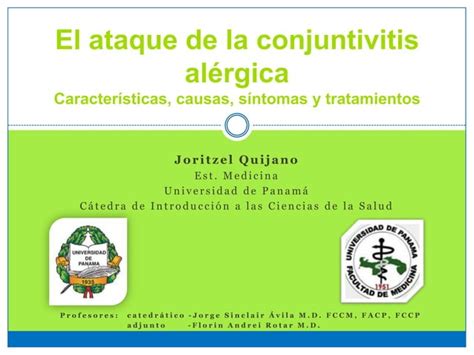 Conjuntivitis Alérgica Causas Síntomas Y Tratamientos Ppt