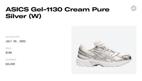 ASICS Gel 1130 Cream Pure Silver W 1202A164 107