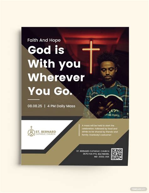 Church Flyer Template - Download in Word, Illustrator, PSD, Apple Pages ...