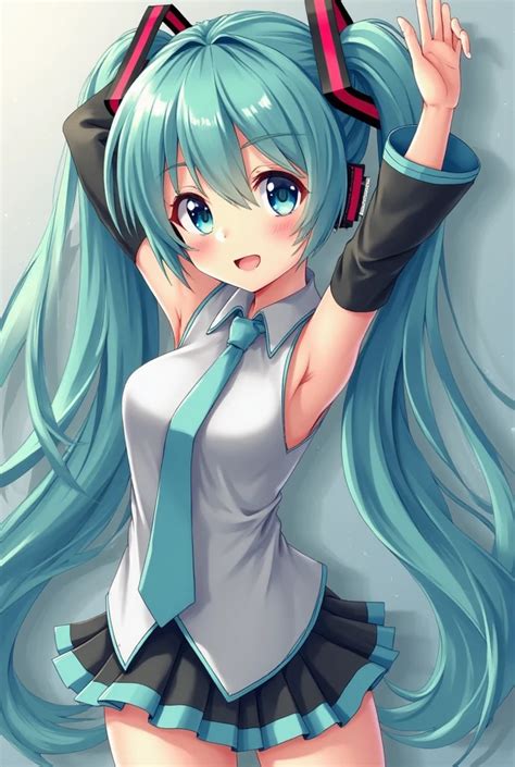 Make Me A Photo Of Hatsune Miku Nude Seaart Ai