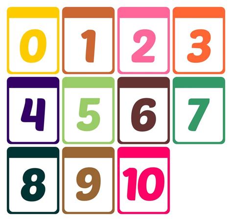 Printable Number Cards 0 10 Printable Numbers Numbers Preschool