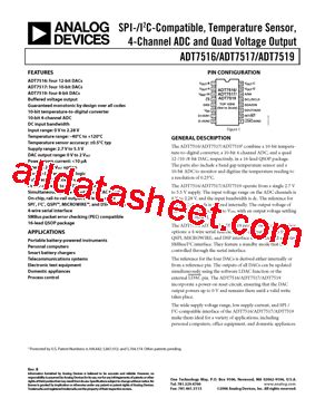 Adt Arq Reel Datasheet Pdf Analog Devices