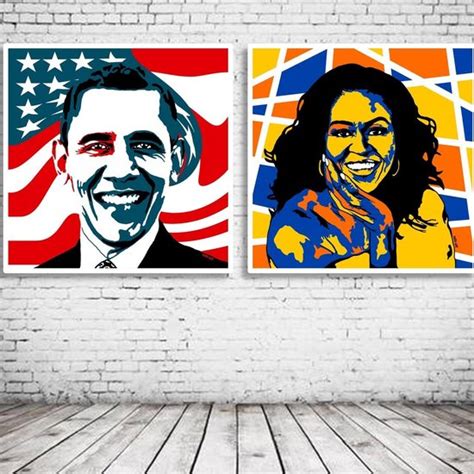 Barack And Michelle Obama Pop Art