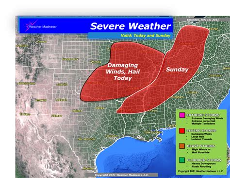 Weather Madness Severe Storms With Damaging Winds And Possible