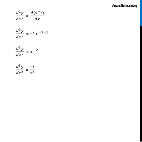 Ex 5 7 4 Find Second Order Derivatives Of Log X Finding Second Or