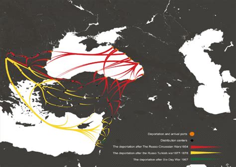 Map Of Circassian Deportation [source Meiqari 2018 ] Download Scientific Diagram