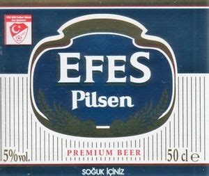 Drink Label Efes Pilsen Anadolu Efes Biracılık ve Malt San A Ş