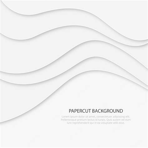 Premium Vector White Papercut Background