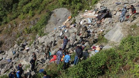 Nepal Bus Crash Kills 30 People Bbc News