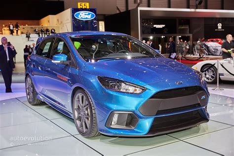 2016 Ford Focus Rs Is A Liquid Blue Hooligan S Hot Hatch In Geneva Autoevolution