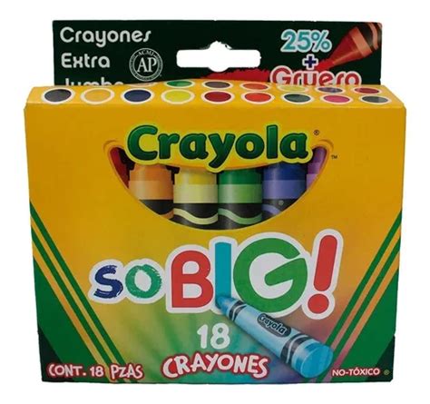 Crayones Crayola Extra Jumbo So Big Con 18 Piezas