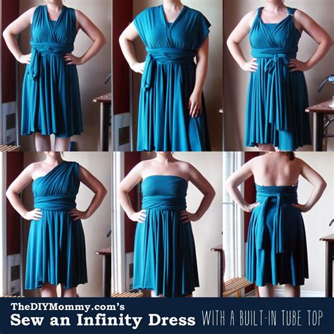 Sew An Infinity Dress With A Built In Tube Top The Diy Mommy