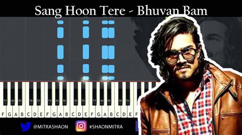 Bhuvan Bam Sang Hoon Tere Piano Tutorial Cover Sheet Music