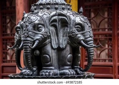 72 White Four Headed Elephant Statue Images Stock Photos 3D Objects