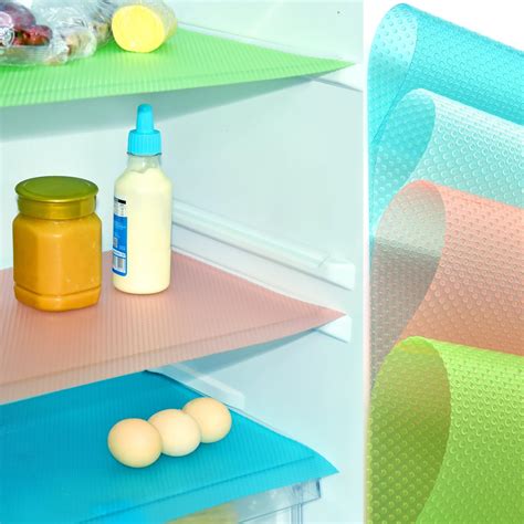 8 Pcs Refrigerator Liners For Shelves Easy To Clean Fridge Liner Mats Spill